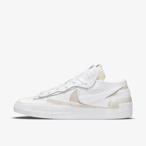 NIB Nike Blazer Low Sacai White Patent Leather